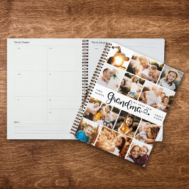 おばあちゃん愛するハートモダンPhoto Collage プランナー手帳