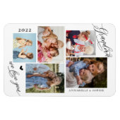 おばあちゃん愛するフォトコラージュタイポグラフィ マグネット (横)