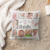 おばあちゃん愛する10フォトコラージュカスタム クッション (ブランケット)