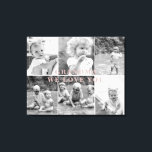 おばあちゃん愛する6つの写真コラージュ キャンバスプリント<br><div class="desc">おばあちゃん6枚のフォトキャンバスが大好き。おばあちゃんはどんな愛情にも変えられる。写真に適用される白黒フィルタ。ほこりっぽいバラタイポグラフィ。</div>