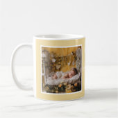 おばあちゃん愛モダンする写真イエローC62白 コーヒーマグカップ (左)