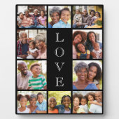 おばあちゃん愛10フォトコラージブラック フォトプラーク (正面)