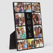 おばあちゃん愛10フォトコラージブラック フォトプラーク (側面)