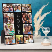 おばあちゃん愛10フォトコラージブラック フォトプラーク (側面)