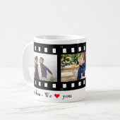 おばあちゃん愛Youフォトフィルムストリップコラージュテンプレート コーヒーマグカップ (正面左)