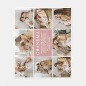 おばあちゃん手紙カスタムフリースブランケット フリースブランケット (正面)