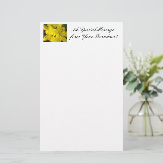 おばあちゃん文房具特別メッセージ 便箋 (スタンド正面)