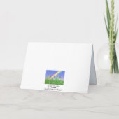 おばあちゃん春の花おめでたい母の日 カード (裏面)