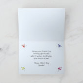 おばあちゃん春の花おめでたい母の日 カード (内部)