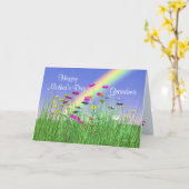 おばあちゃん春の花おめでたい母の日 カード (黄色い花)