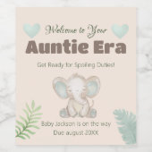 おばあちゃん時代の妊娠が明らかにワインラベルセット ワインラベル (シングルラベル)