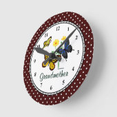 おばあちゃん時計 ラウンド壁時計 (傾斜)