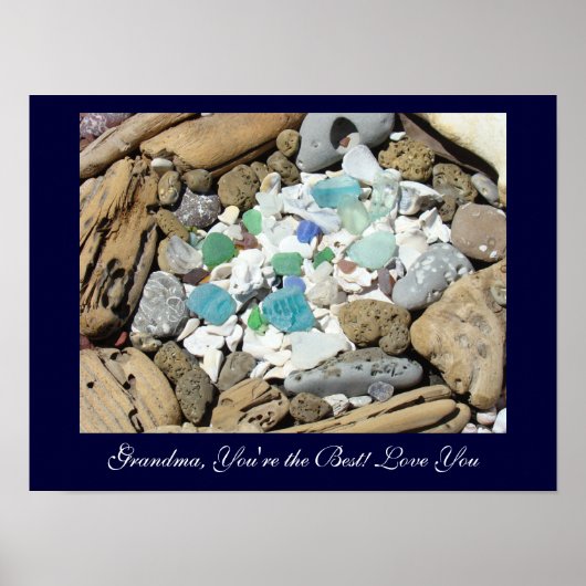 おばあちゃん最高のあなたは!ラブユーアートプリントギフト ポスター (正面)
