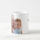 おばあちゃん最高のがフォトマグカップに名前を付ける コーヒーマグカップ (中央)