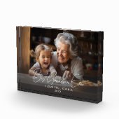 おばあちゃん最高のが今まで可愛い孫の形見 フォトブロック (右)