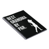 おばあちゃん最高のにゴルフのプレゼントを贈るパー ノートブック (右側)