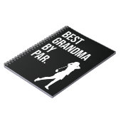 おばあちゃん最高のにゴルフのプレゼントを贈るパー ノートブック (左側)