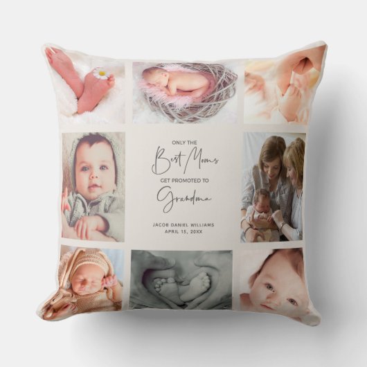 おばあちゃん最高のの写真に昇格するのはママのみ8 クッション (正面)