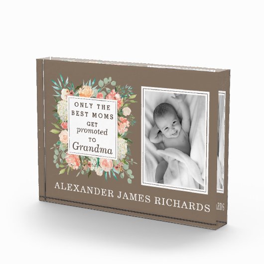 おばあちゃん最高のの写真に昇格するのはママのみ フォトブロック (右)