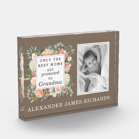 おばあちゃん最高のの写真に昇格するのはママのみ フォトブロック (左)