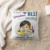 おばあちゃん最高のの写真 クッション (ブランケット)