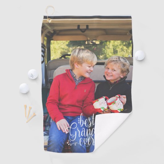 おばあちゃん最高のの写真 ゴルフタオル (インサイチュ)