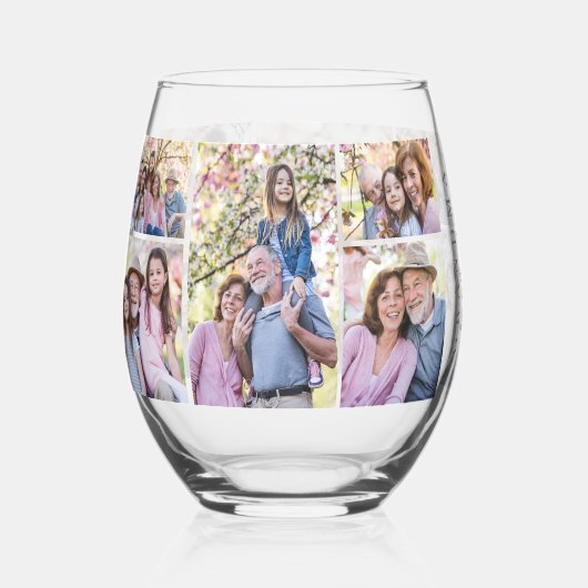 おばあちゃん最高のの写真 ステムなしワイングラス (正面)