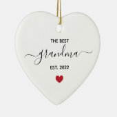 おばあちゃん最高のの最初年の陶器のオーナメント セラミックオーナメント (右)