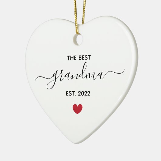 おばあちゃん最高のの最初年の陶器のオーナメント セラミックオーナメント (左)