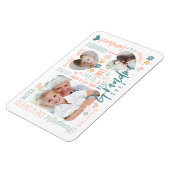 おばあちゃん最高のの言葉Grandkid写真コラージュ マグネット (左側)