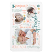 おばあちゃん最高のの言葉Grandkid写真コラージュ マグネット (縦)