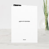 おばあちゃん最高のは写真と白黒で見た事が無い カード (裏面)