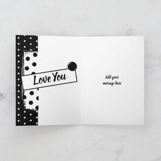 おばあちゃん最高のは写真と白黒で見た事が無い カード (内部)