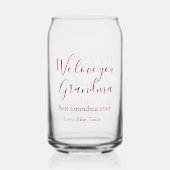 おばあちゃん最高のは常に祖父母の写真のギフトクラシック ガラス缶 (正面)