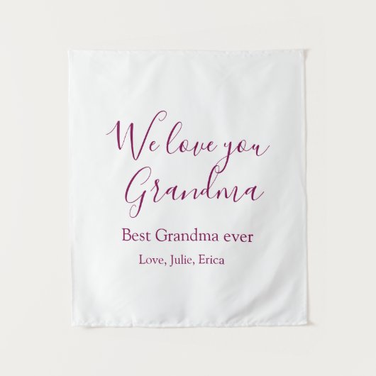 おばあちゃん最高のは常に祖父母の写真のギフトクラシック タペストリー (正面)