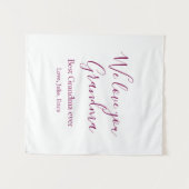 おばあちゃん最高のは常に祖父母の写真のギフトクラシック タペストリー (正面(横))