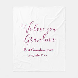 おばあちゃん最高のは常に祖父母の写真のギフトクラシック フリースブランケット