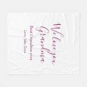 おばあちゃん最高のは常に祖父母の写真のギフトクラシック フリースブランケット (正面(横))