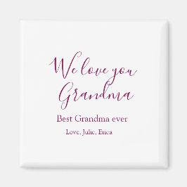 おばあちゃん最高のは常に祖父母の写真のギフトクラシック マグネット