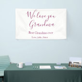 おばあちゃん最高のは常に祖父母の写真のギフトクラシック 横断幕 (トレードショー)