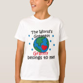 おばあちゃん最高のは私の所有物 Tシャツ (正面)