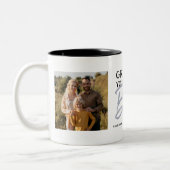 おばあちゃん最高のはPhoto Collage ツートーンマグカップ (左)