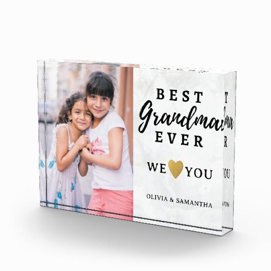 おばあちゃん最高のよ大理石を愛するおばあちゃん フォトブロック (右)