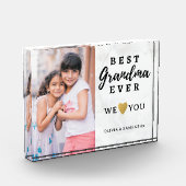 おばあちゃん最高のよ大理石を愛するおばあちゃん フォトブロック (左)