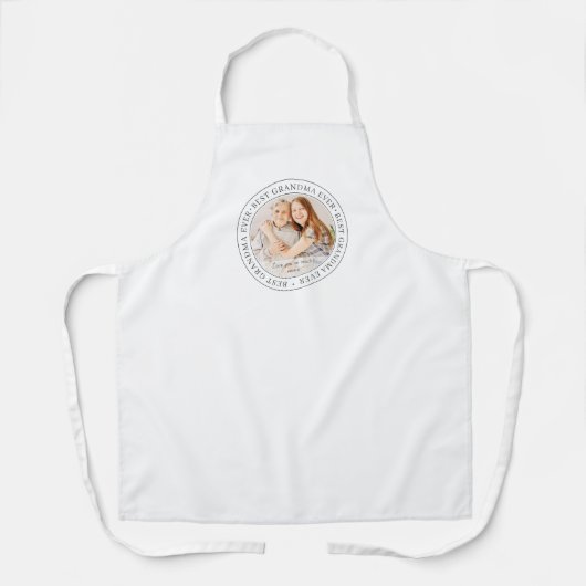 おばあちゃん最高のエバモダンークラシック写真 エプロン (正面)