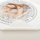 おばあちゃん最高のエバモダンークラシック写真 シェルパブランケット (3/4)