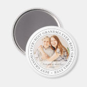 おばあちゃん最高のエバモダンークラシック写真 マグネット (正面/裏面)