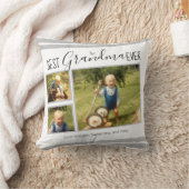 おばあちゃん最高のエバーカスタムフォトコラージュホワイト クッション (ブランケット)