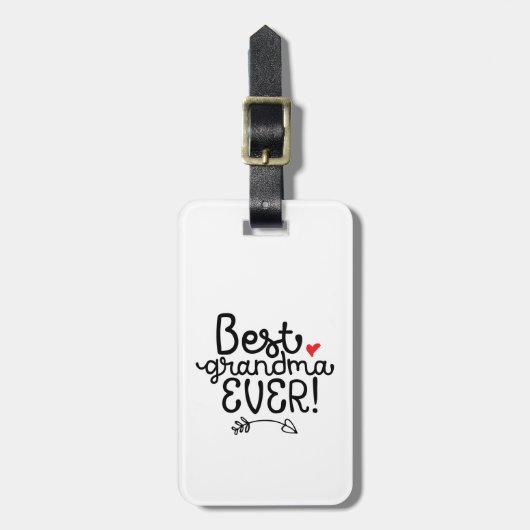 おばあちゃん最高のエバーグラニー祖母 ラゲッジタグ (正面縦)