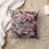 おばあちゃん最高のエバーピンクマグノリア花のフローラ クッション (ブランケット)